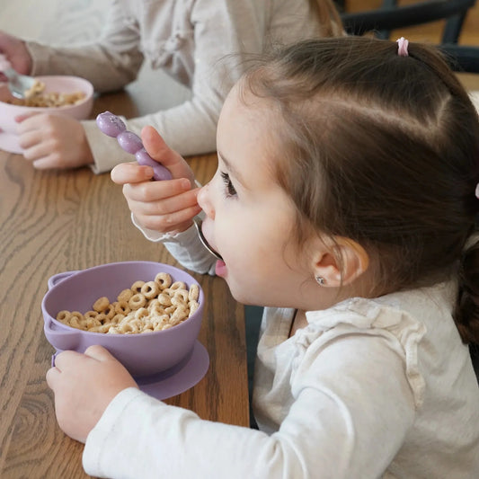 Pack de 2 bowls con succión de silicona - Morado