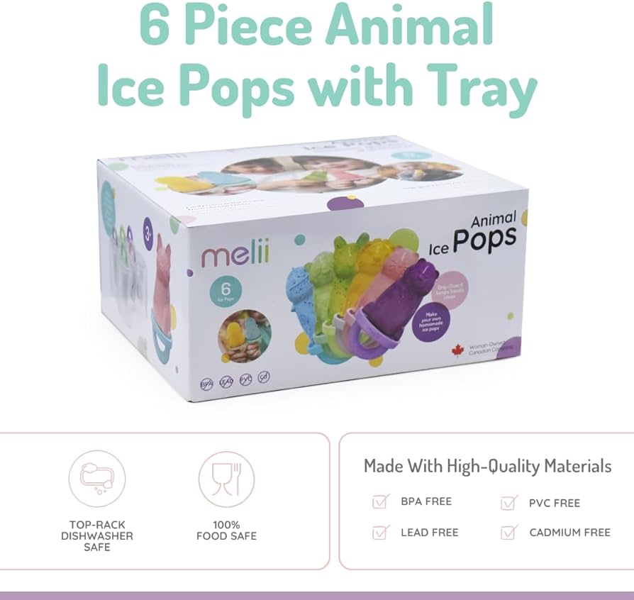 Pack de 6 moldes paletas de helados