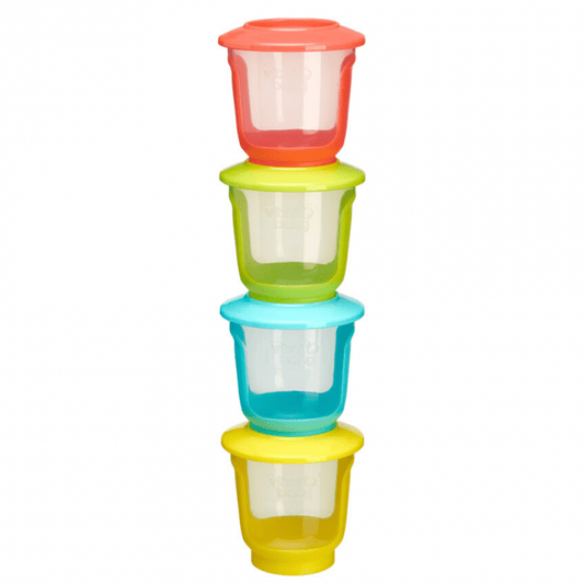 Pack de 4 Pocillos de Almacenamiento 120ml