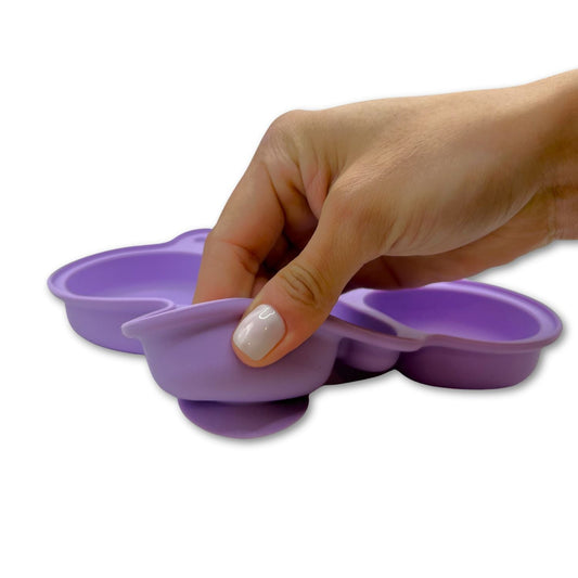 Plato de Silicona con Succión Mariposa