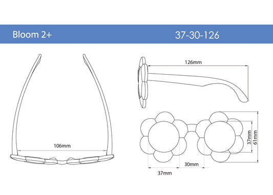 Lentes de sol Flores talla 2+