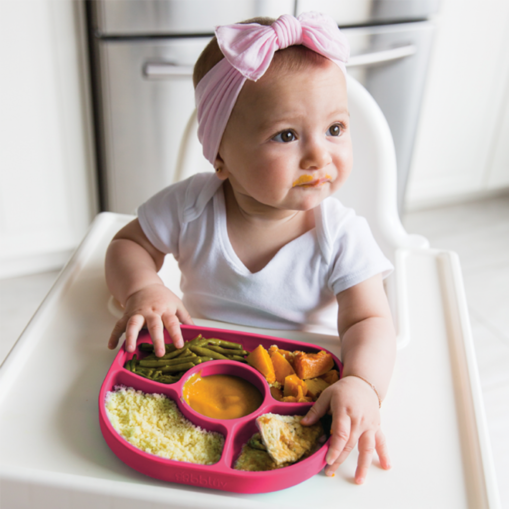 Set de plato y cuchara de silicona Yümi
