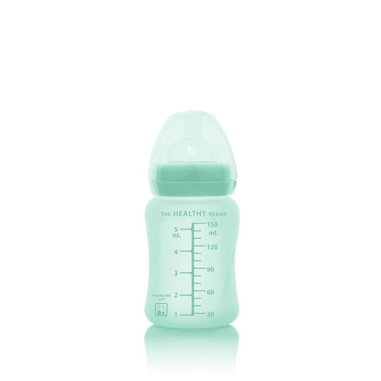 Mamadera de vidrio Healthy 150 ml - Verde