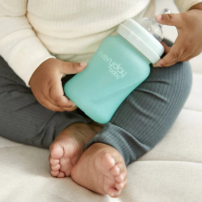 Mamadera de vidrio Healthy 150 ml - Verde