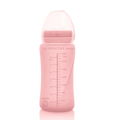 Mamadera de vidrio Healthy 240 ml - Rosado