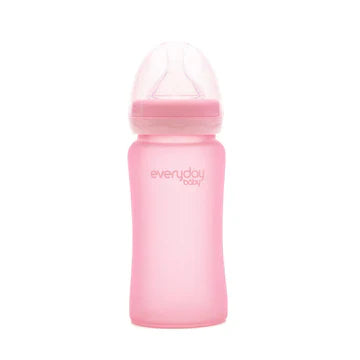 Mamadera de vidrio Healthy 240 ml - Rosado