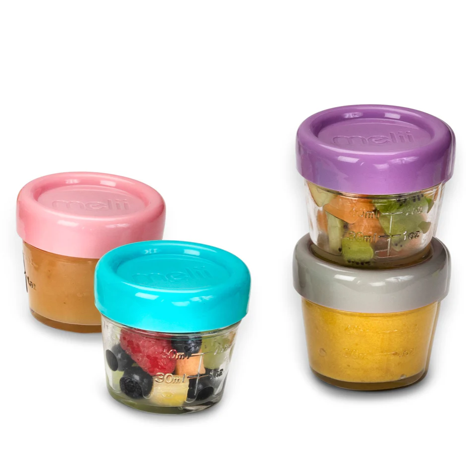 Pack de 6 contenedores de vidrio