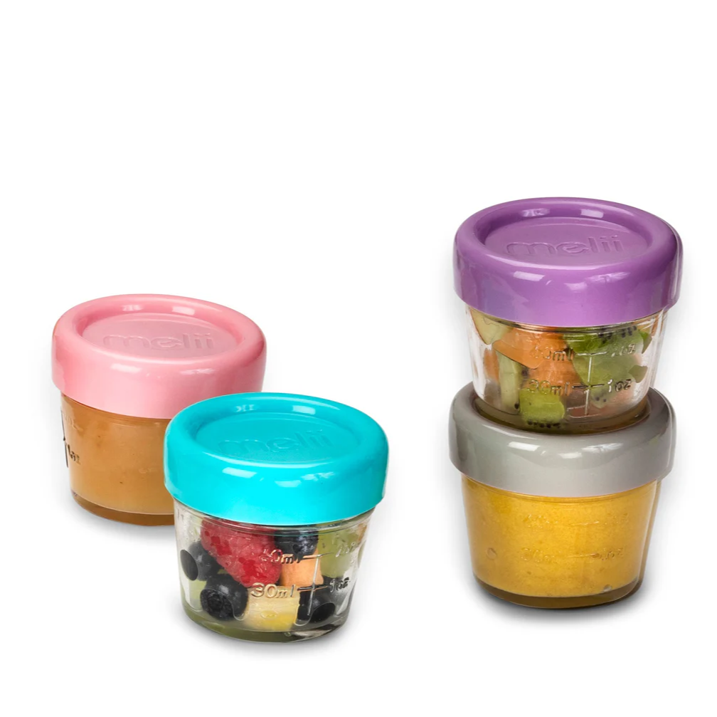 Pack de 12 contenedores de vidrio