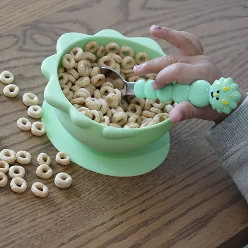 Pack de 2 bowls con succión de silicona - Verde