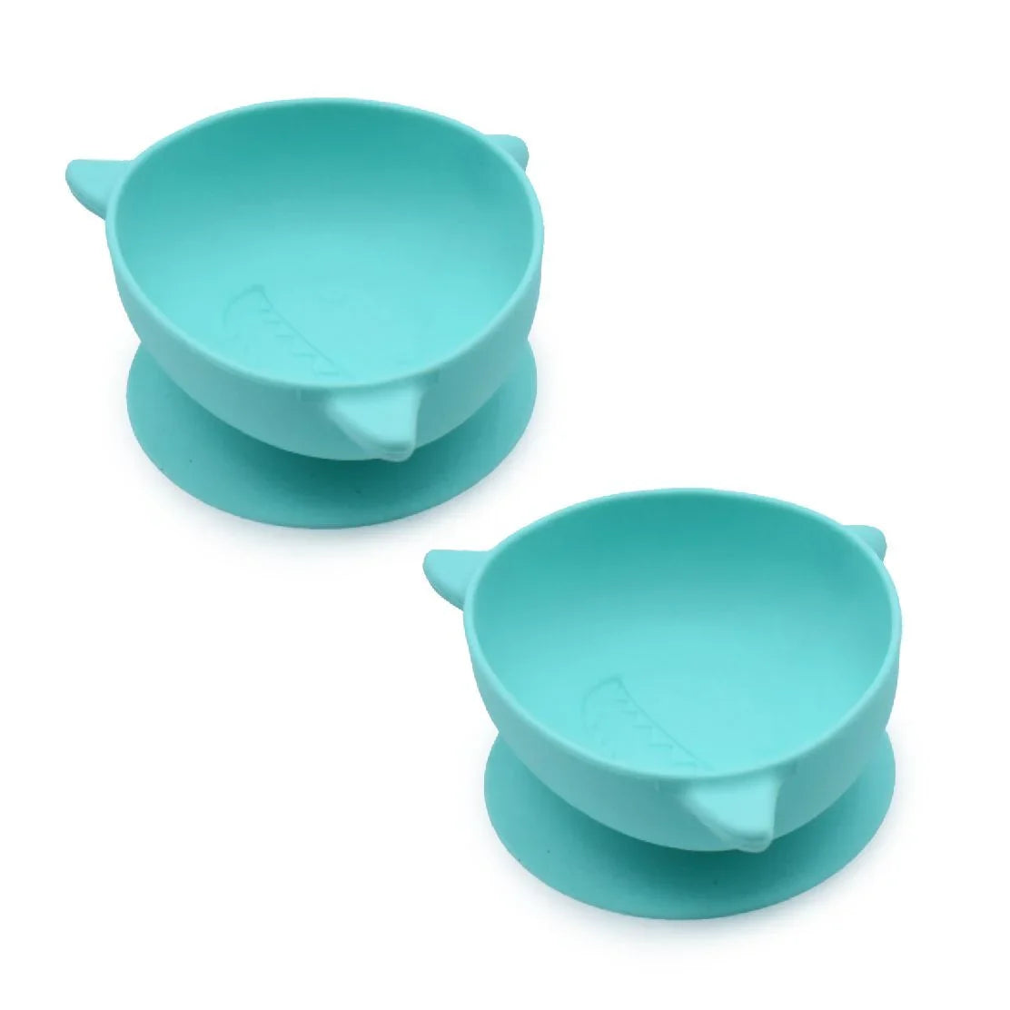 Pack de 2 bowls con succión de silicona - Turquesa