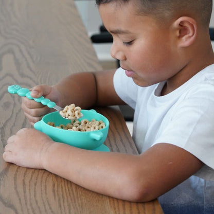 Pack de 2 bowls con succión de silicona - Turquesa