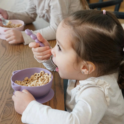 Pack de 2 bowls con succión de silicona - Morado