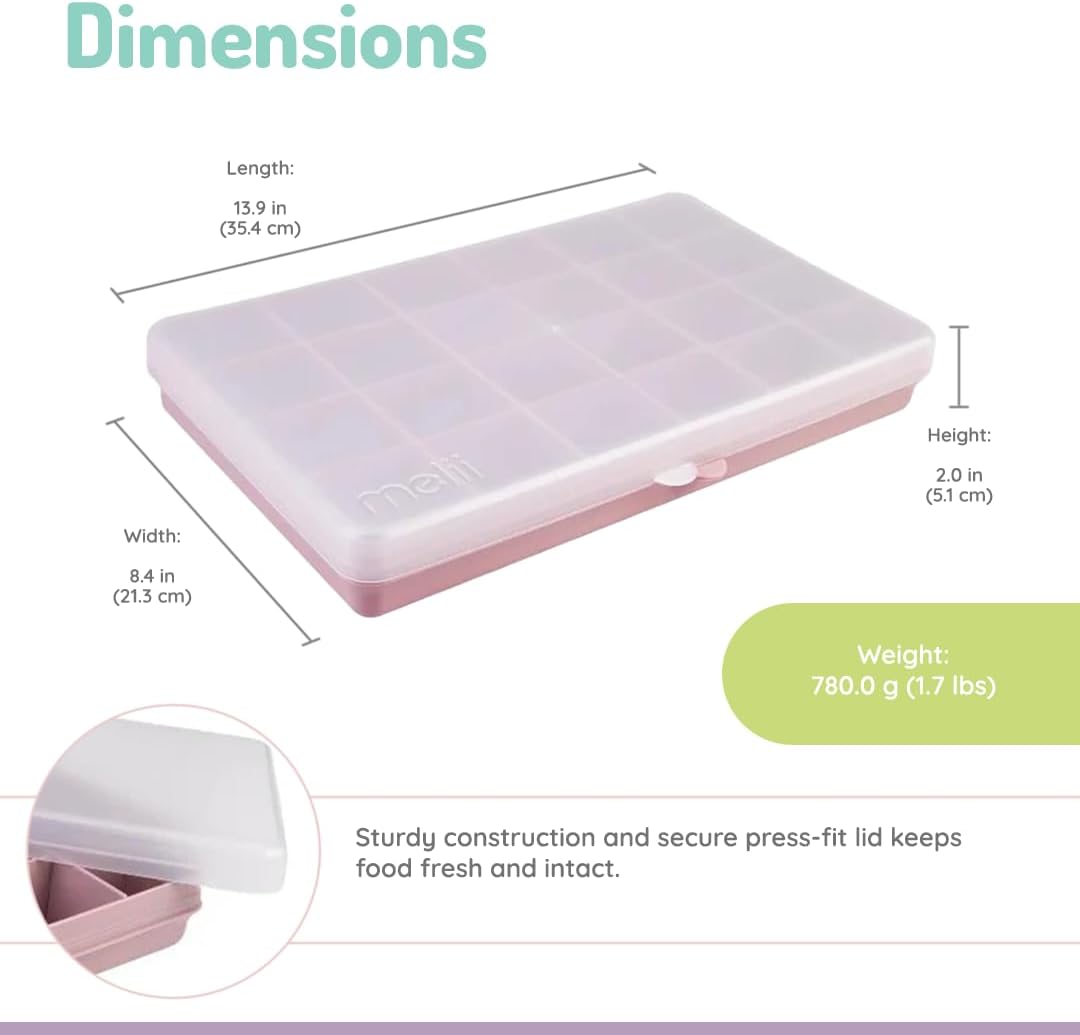Caja contenedora XL para snacks - Rosado