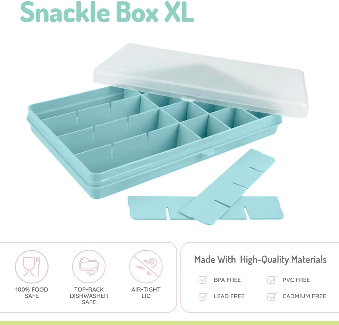 Caja contenedora XL para snacks - Azul