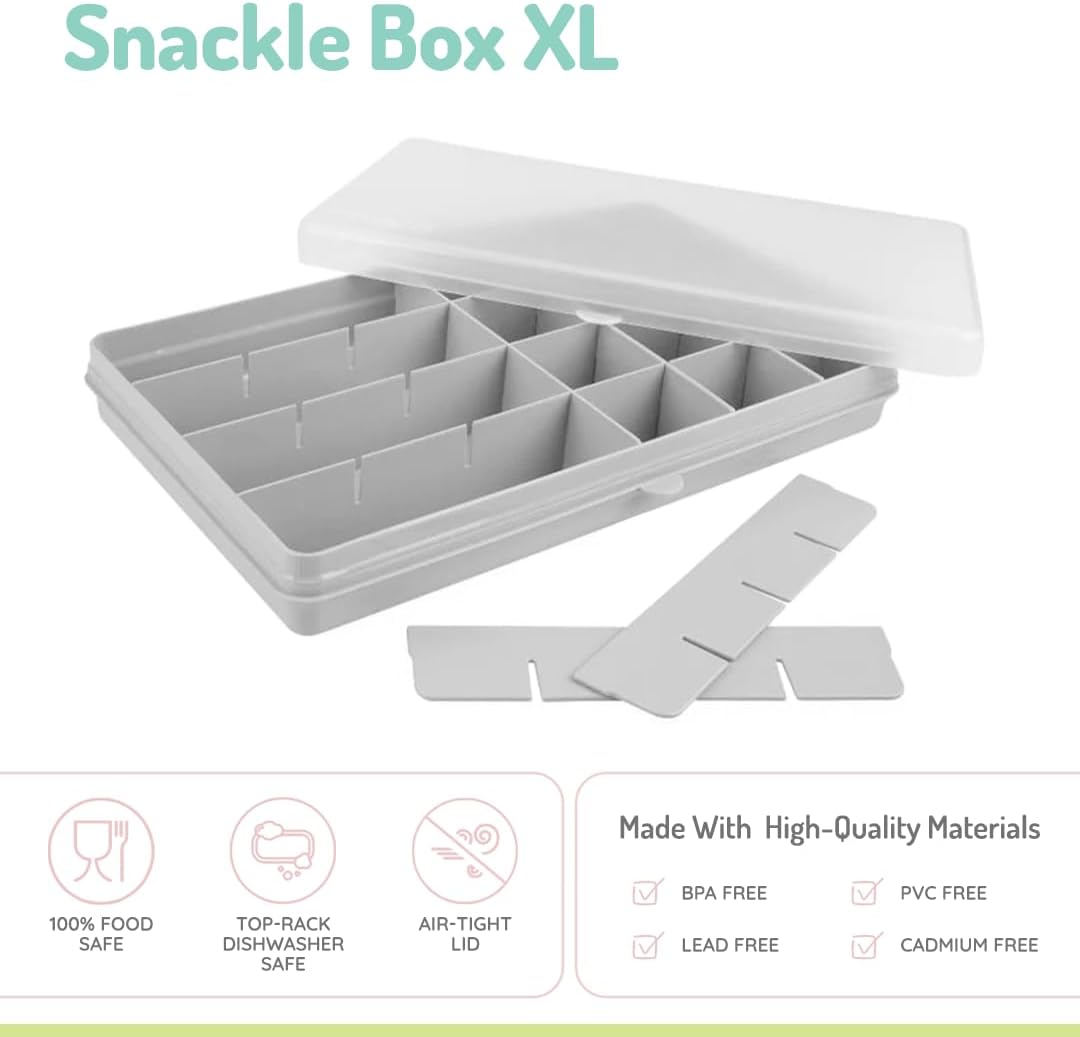 Caja contenedora XL para snacks - Gris