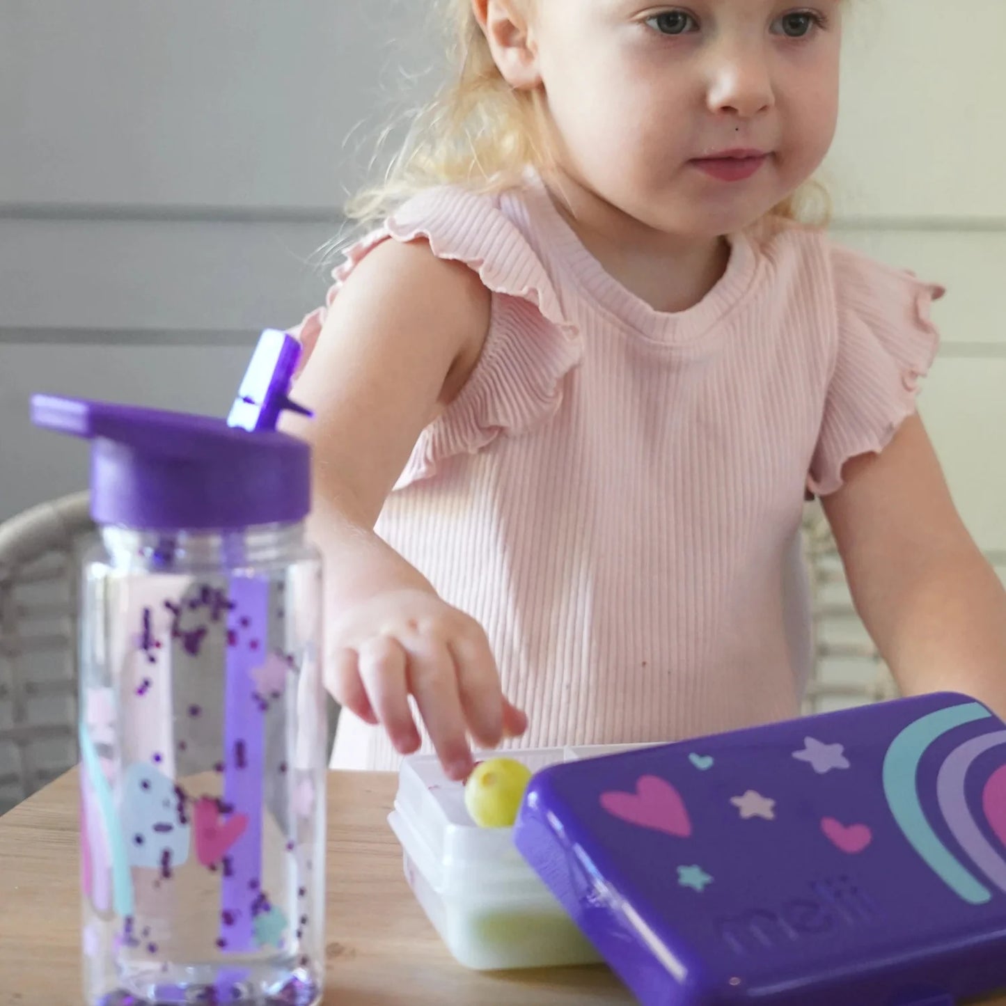Caja contenedora mini para snacks - Arcoirís
