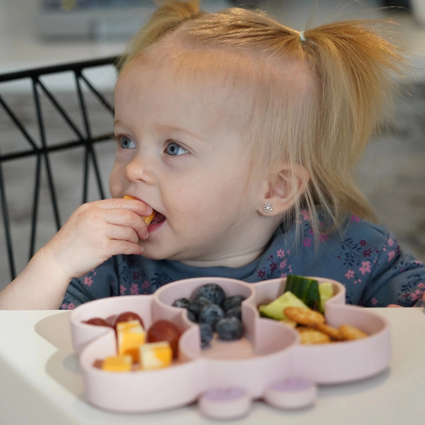 Plato de silicona con succión - Mariposa