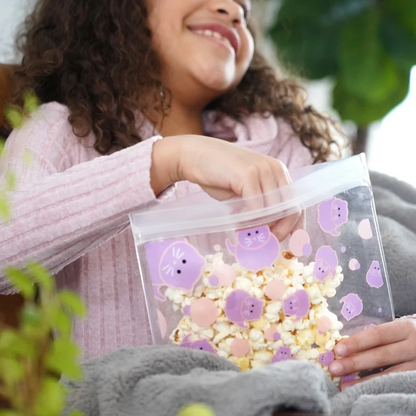 Pack de 4 bolsas para snacks reutilizables