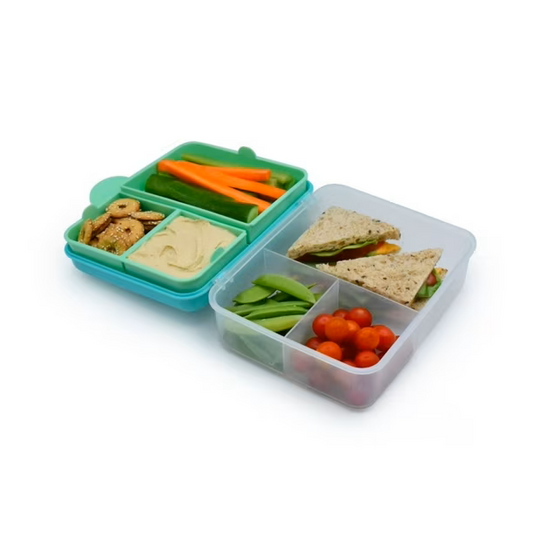 Lonchera bento box con cubiertos - Azul