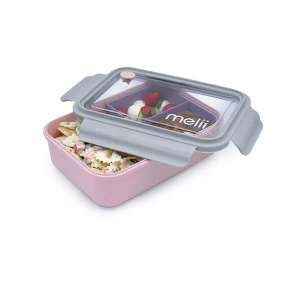 Lonchera bento con compartimientos 1250 ml - Rosado