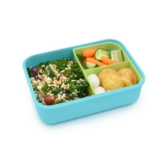 Lonchera bento con compartimientos 1250 ml - Azul