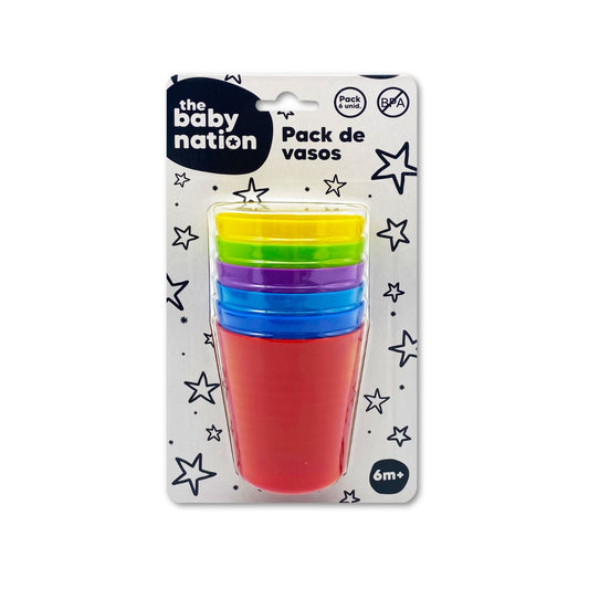 Pack de 6 Vasos de Plástico