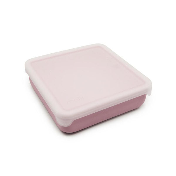 Contenedor de silicona para sandwich rosado