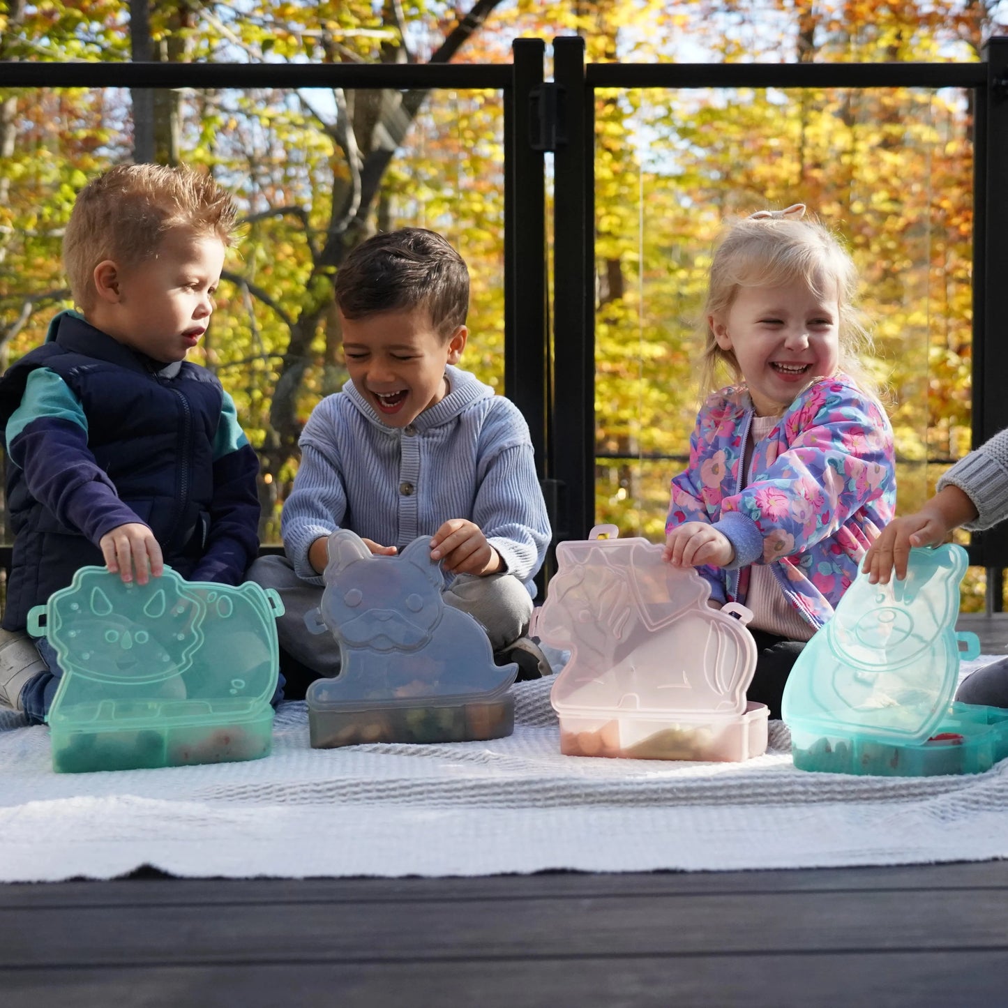 Caja Contenedora Animal Snackle - Unicornio