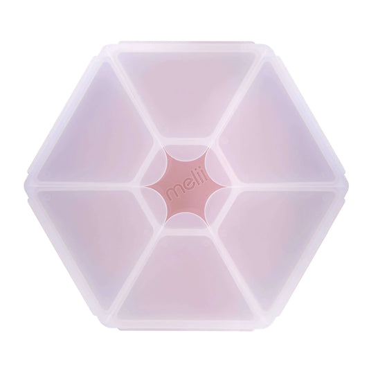Caja Contenedora de Snacks Hexagonal - Rosado