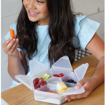 Caja Contenedora de Snacks Hexagonal - Rosado