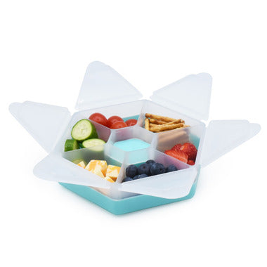 Caja Contenedora de Snacks Hexagonal - Azul