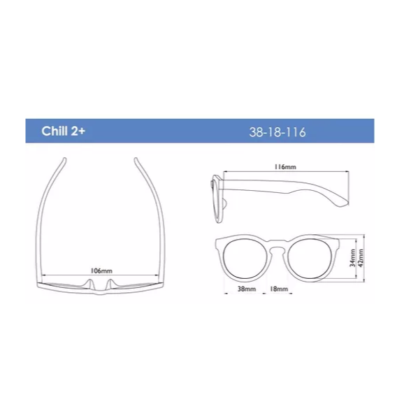 Lentes de sol Chill talla 2+ - Negro