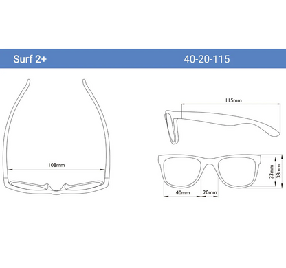 Lentes de sol Surf talla 2+ - Rosado