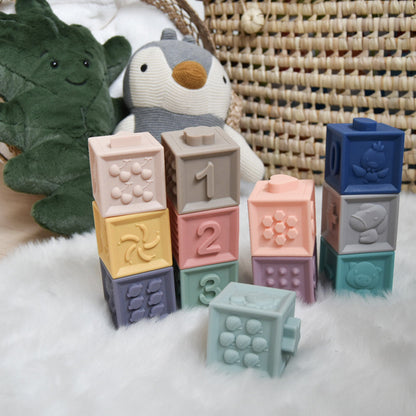 12 Cubos suaves educativos