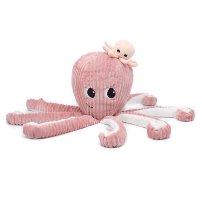 Peluche Pulpo Filou Mamá y Bebé - Rosa
