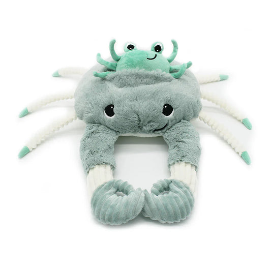 Peluche Cangrejo Cassecou Mamá y Bebé - Menta