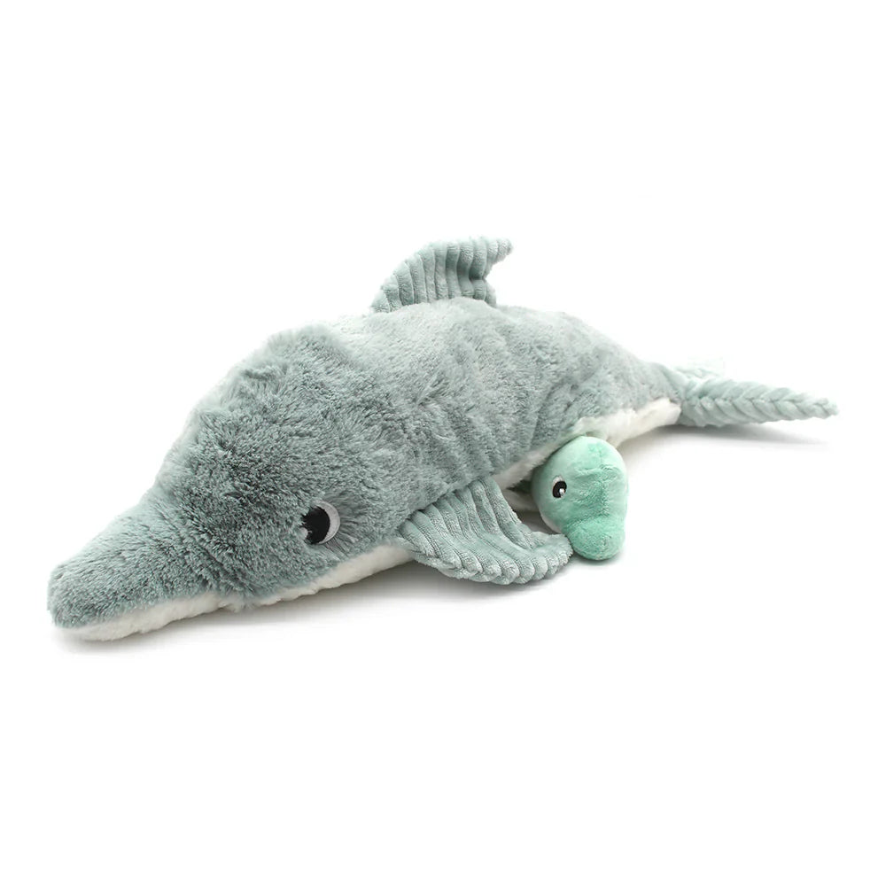 Peluche Delfin Tofou Mamá y Bebé - Menta