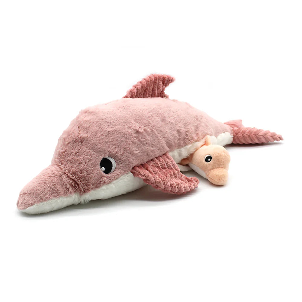 Peluche Delfin Tofou Mamá y Bebé - Rosa