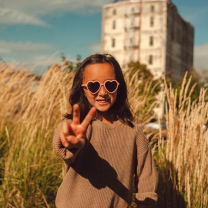 Lentes de sol Corazones talla 4+ - Rosado