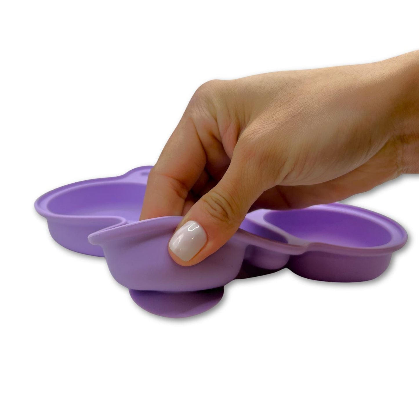 Plato de Silicona con Succión Mariposa