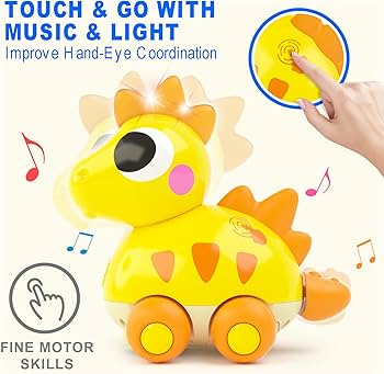 Dinosaurio interactivo - Amarillo