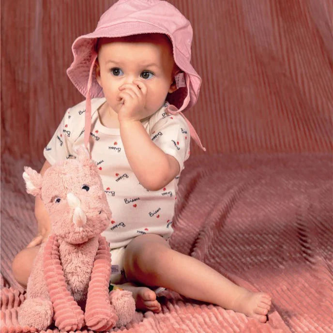 Peluche Rinoceronte Grobisou - Rosa
