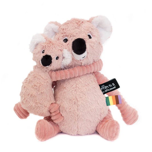 Peluche Koala Trankilou Mamá Y Bebé - Rosa