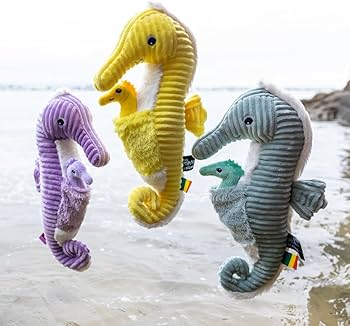 Peluche Caballito de Mar Papadou Papá y Bebé - Menta