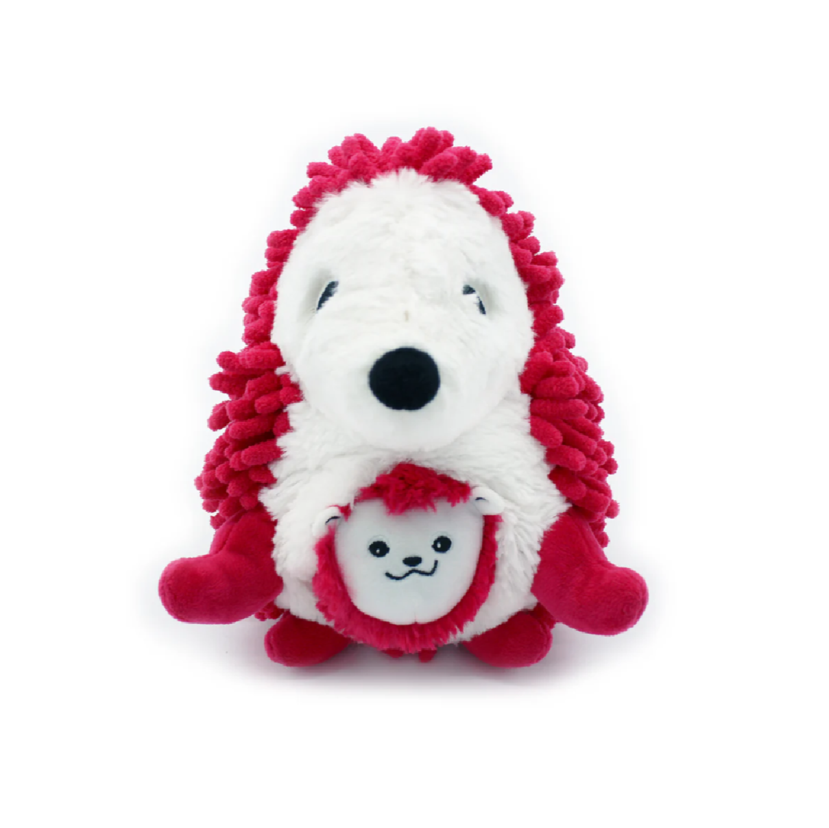 Peluche Erizo Piktou Mamá y Bebé - Fucsia