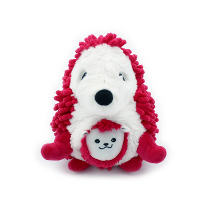 Peluche Erizo Piktou Mamá y Bebé - Fucsia