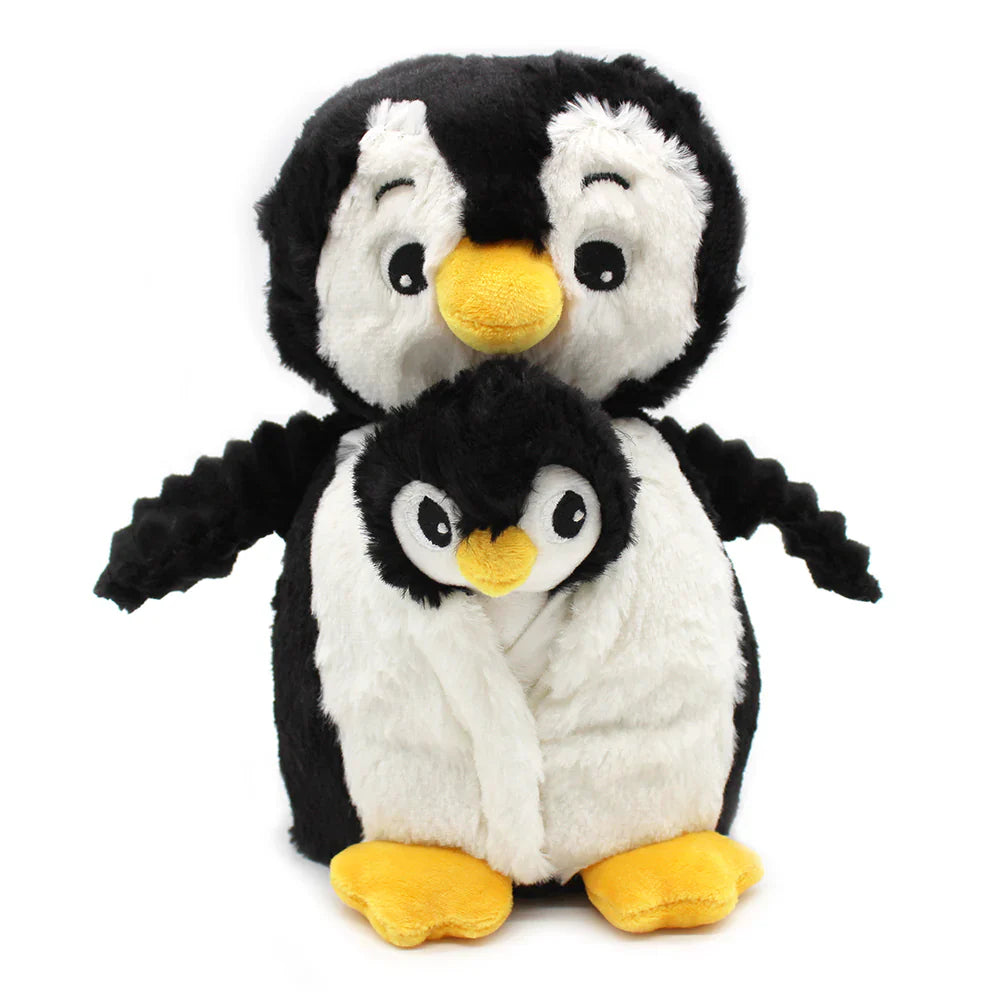 Peluche Pingüino Iglou Mamá y Bebé - Negro
