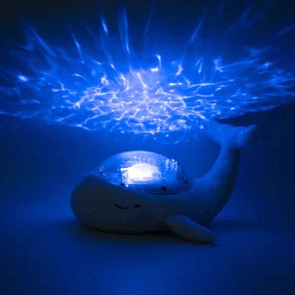 Peluche Proyector Ballena Tranquil Blanco
