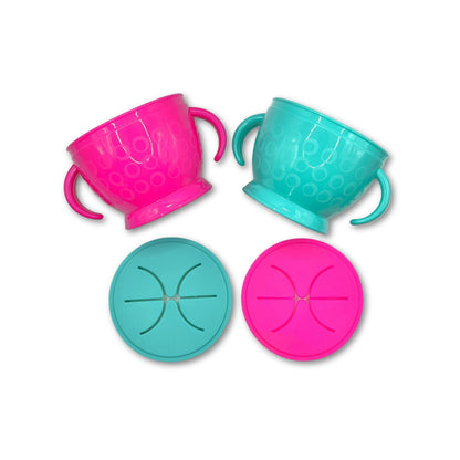 Pack de 2 Bowls para Snacks Rosado