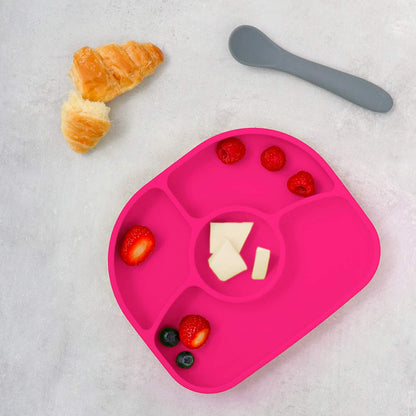 Set de plato y cuchara de silicona Yümi